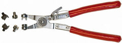 Mag-Mate - 9" OAL, Hose Clamp Pliers - Straight Jaw, Vinyl Coated Handles - Exact Tooling