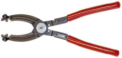 Mag-Mate - 10-1/2" OAL, Click Style Hose Clamp Pliers - Straight Jaw, Vinyl Coated Handles - Exact Tooling
