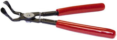 Mag-Mate - 9-1/2" Long, 45° Jaw, Push Pin Bent Nose Plier - Vinyl Coated Handle - Exact Tooling