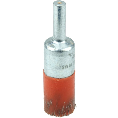 1/2″ Polyflex Encapsulated Crimped Wire End Brush, .0104″ Steel Fill - Exact Tooling