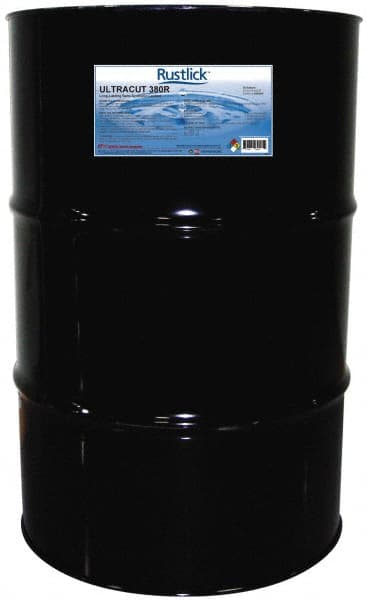 Rustlick - Ultracut 380R, 55 Gal Drum Cutting & Grinding Fluid - Semisynthetic - Exact Tooling