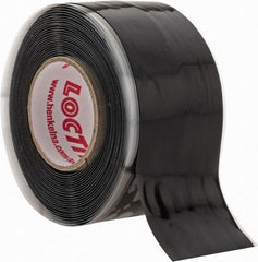 Loctite - 1" x 10', Black Silicone Electrical Tape - 0.5 mil Thick, 400 V/mil Dielectric Strength - Exact Tooling