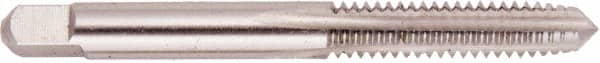 Regal Cutting Tools - #12-24 UNC 2B/3B 4 Flute Bright Finish High Speed Steel Straight Flute Standard Hand Tap - Plug, Right Hand Thread, 2-3/8" OAL, 15/16" Thread Length, H3 Limit, Oversize - Exact Tooling