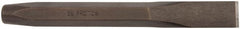 Proto - 8" OAL x 7/8" Blade Width Cold Chisel - 7/8" Tip, 3/4" Stock, Steel Handle - Exact Tooling