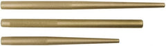 Proto - 3 Piece, 3/8 to 3/4", Drift Punch Set - Round Shank, Brass, Comes in Tool Roll - Exact Tooling