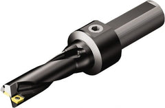Sandvik Coromant - 2.205" Max Drill Depth, 3xD, 0.687" Diam, Indexable Insert Drill - 2 Inserts, 1" Shank Diam, Flange Shank - Exact Tooling