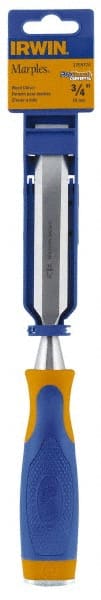 Irwin - 10-1/4" OAL x 3/4" Blade Width Wood Chisel - ProTouch Handle - Exact Tooling