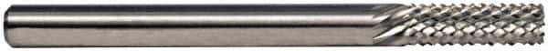 M.A. Ford - 5/16" Diam, 7/8" LOC, Burr End, Solid Carbide Diamond Pattern Router Bit - 2-1/2" OAL, 5/16" Shank Diam - Exact Tooling