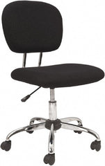 OIF - 33 to 36-3/4" High Office/Managerial/Executive Chair - 18" Wide x 21-5/8" Deep, Fabric Mesh Seat, Black - Exact Tooling