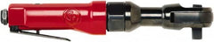Chicago Pneumatic - 1/2" Drive, 160 RPM, 10 to 50 Ft/Lb Torque Ratchet Wrench - Inline Handle, 17 CFM, 90 psi, 1/4" Inlet - Exact Tooling