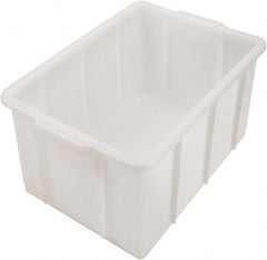 Dynalon Labware - 12.2 Gal, Clear Polyethylene Tote Container - Nesting, 23.4" Long x 14.4" Wide x 10" High - Exact Tooling