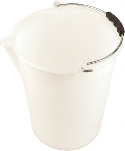 Dynalon Labware - 3-3/16 Gal Translucent Tapered Conical Polyethylene Bucket - 11-13/16" High x 11" Diam - Exact Tooling