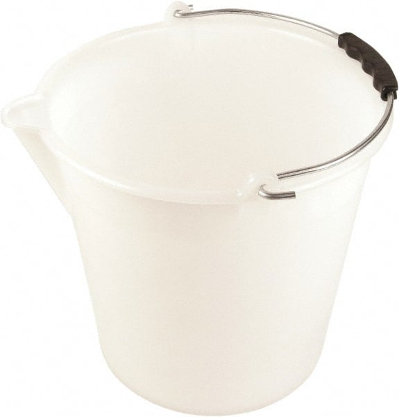 Dynalon Labware - 2-3/8 Gal Translucent Tapered Conical Polyethylene Bucket - 11" High x 9-13/16" Diam - Exact Tooling
