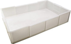 Dynalon Labware - White Polyethylene Tote Container - Stacking, 21.3" Long x 13.8" Wide x 4-1/2" High - Exact Tooling