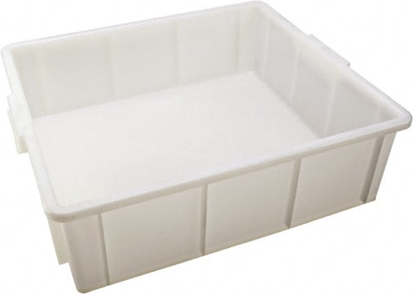 Dynalon Labware - White Polyethylene Tote Container - Stacking, 18" Long x 16.1" Wide x 5.6" High - Exact Tooling