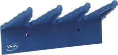 Vikan - 22 Lb, 6-1/2" Wide, 2-1/2" High, Polypropylene, Wall Bracket - 9-1/2" Long, 3 Holders - Exact Tooling