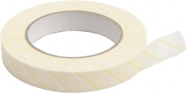 Dynalon Labware - White Paper Tape - 4-3/4" Wide x 164' Long x 3.937 mil Thick, Autoclavable with Minimum Temp 121 C/249 F, Changes Color From White to Brown - Exact Tooling