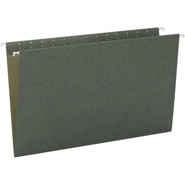 SMEAD - 14-5/8 x 9-1/2", Legal, Standard Green, Hanging File Folder - 11 Point Stock, 1/3 Tab Cut Location - Exact Tooling