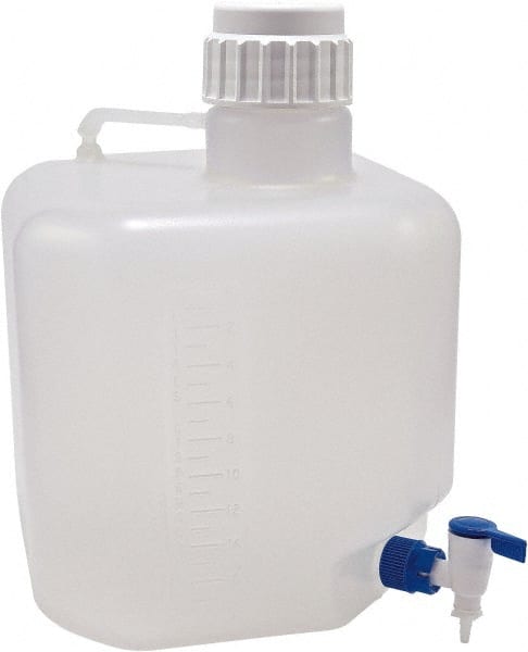 Dynalon Labware - 20,000 mL Carboy - Polypropylene, Translucent, 16-1/2" High x 11.8" Diam, 90mm Cap - Exact Tooling