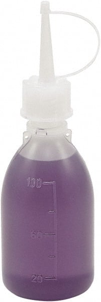 Dynalon Labware - 100 mL Dispensing Bottle - Polyethylene, Translucent, 5.7" High x 1.9" Diam, 15mm Cap - Exact Tooling
