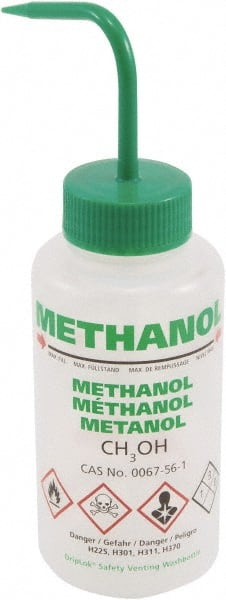 Dynalon Labware - 500 mL Safety Wash Bottle - Polyethylene, Translucent, 6-1/2" High x 3" Diam, 50mm Cap - Exact Tooling