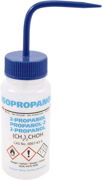 Dynalon Labware - 250 mL Safety Wash Bottle - Polyethylene, Translucent, 5.7" High x 2.4" Diam, 50mm Cap - Exact Tooling