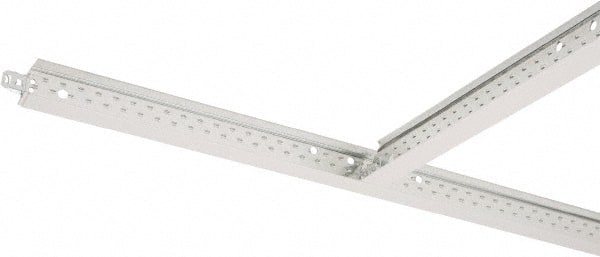Armstrong World - 24" Long x 15/16" Wide, Hot-Dipped Galvanized Steel Cross Tee - ASTM C636 Specification, White - Exact Tooling