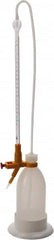 Dynalon Labware - 10 ml Borosilicate Glass Burette, Polyethylene Bottle Titrating Burette - 4-39/64" Diam x 22-7/16" High - Exact Tooling