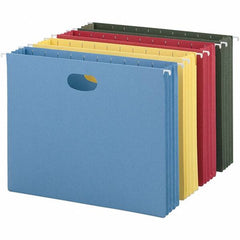 SMEAD - 12-1/4 x 9-1/2", Letter Size, Assorted Colors, Hanging File Folder - 11 Point Stock - Exact Tooling