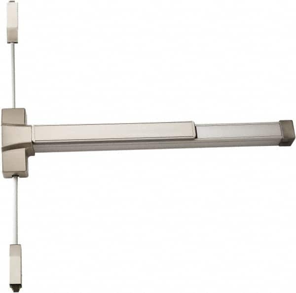 Ability One - Nonhanded, Heavy Duty Vertical Rod - Satin Stainless Steel Finish - Exact Tooling