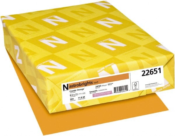 Neenah Paper - Cosmic Orange Colored Copy Paper - Use with Laser Printers, Inkjet Printers, Copiers - Exact Tooling