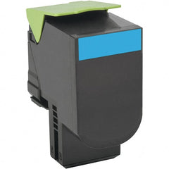 Lexmark - Cyan Toner Cartridge - Use with Lexmark CX410E, CX310N, CX510DE, CX410DE, CX510DHE, CX510DTHE, CX410DTE, CX310DN - Exact Tooling