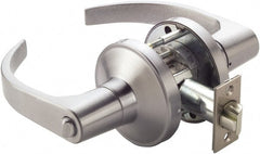 Ability One - Grade 1 Passage Lever Lockset - 2-3/4" Back Set, Zinc, Satin Chrome Finish - Exact Tooling