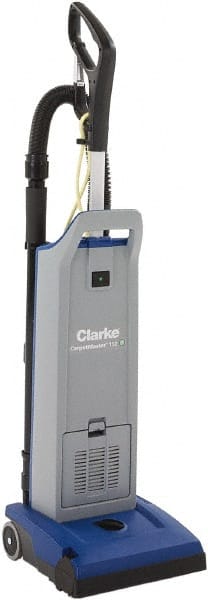 Clarke - Single Motor Upright Vacuum Cleaner - 11-1/2" Cleaning Width, 9" Amps, Ergonomic Handle - Exact Tooling