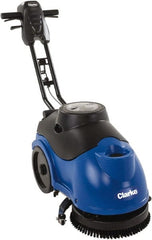 Clarke - 15" Cleaning Width, Battery Powered Floor Scrubber - 0.33 hp, 150 RPM, 3.5 Gal Tank Capacity - Exact Tooling