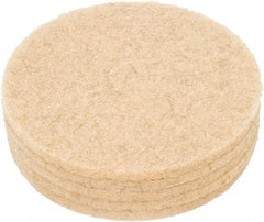 Clarke - 20" Diam Floor Pad - 20" Machine, Tan Pad, Polyester - Exact Tooling