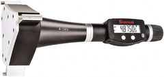 Starrett - 4" to 5", IP67, Carbide Face Electronic Inside Micrometer - 0.00005" Resolution, 0.00025" Accuracy, 4-1/2" Gage Depth - Exact Tooling