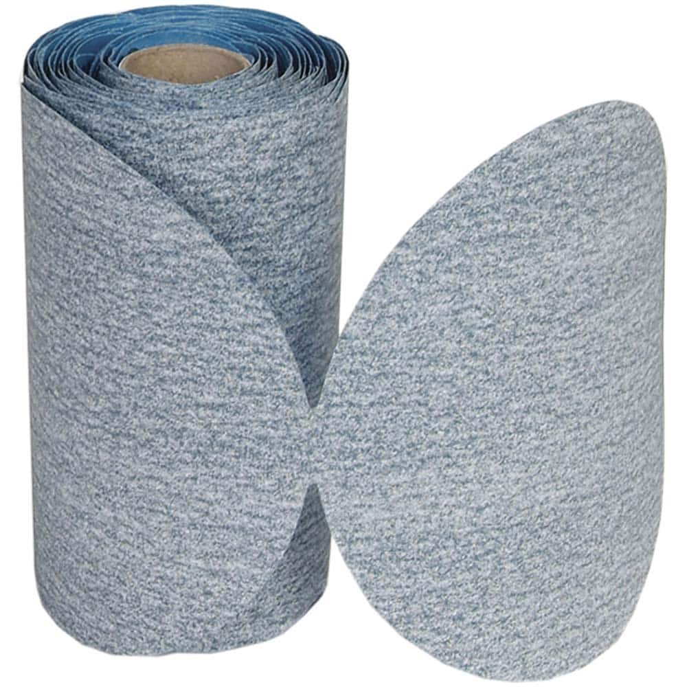 Norton - 5" Diam, 240 Grit Silicon Carbide Adhesive PSA Disc - Exact Tooling