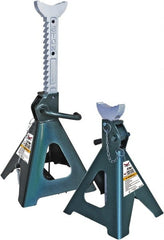 Safeguard - 12,000 Lb Capacity Jack Stand - 15-3/4 to 24-3/8" High - Exact Tooling