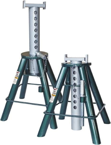 Safeguard - 20,000 Lb Capacity Jack Stand - 18-15/16 to 30-1/2" High - Exact Tooling