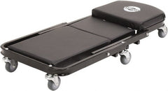 Omega Lift Equipment - 450 Lb Capacity, 6 Wheel Convertible Creeper - Alloy Steel, 41.22" Long x 6-3/4" Overall Height x 19" Wide - Exact Tooling