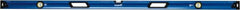 Empire Level - 96" Long 3 Vial Box Beam Level - Metal, Blue, 1 Level & 2 Plumb Vials - Exact Tooling