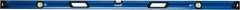 Empire Level - 72" Long 3 Vial Box Beam Level - Metal, Blue, 1 Level & 2 Plumb Vials - Exact Tooling