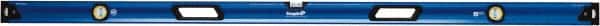 Empire Level - Magnetic 78" Long 3 Vial Box Beam Level - Metal, Blue, 1 Level & 2 Plumb Vials - Exact Tooling