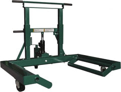 Safeguard - 3 Wheel, 1,500 Lb Capacity, Easy Roller - 23.62 to 60" Cast Iron Wheels - Exact Tooling