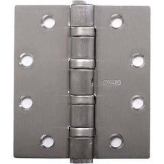 Stanley - 4-1/2" Long x 4-1/2" Wide Grade 1 Bronze Full Mortise Ball Bearing Commercial Hinge - Exact Tooling