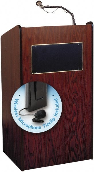 Oklahoma Sound - Wood Full Floor Lectern - 20" Deep x 25" Wide x 46" High - Exact Tooling