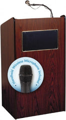 Oklahoma Sound - Wood Full Floor Lectern - 20" Deep x 25" Wide x 46" High - Exact Tooling