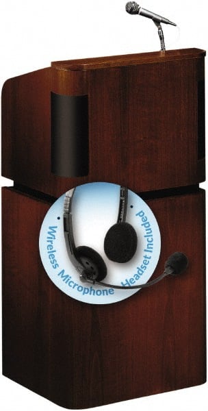 Oklahoma Sound - Wood Full Floor Lectern - 20-1/2" Deep x 24" Wide x 48" High - Exact Tooling