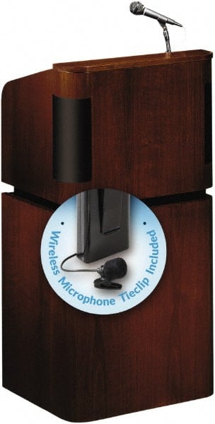 Oklahoma Sound - Wood Full Floor Lectern - 20-1/2" Deep x 24" Wide x 48" High - Exact Tooling